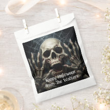 Crâne Effrayant Halloween Toile d'Araignée Gothiqu