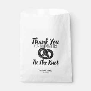 Sachets En Papier Cravate moderne le Knot Pretzels Treat Merci Maria