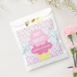 Sachets En Papier Crème de glace 2ème anniversaire