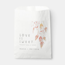 Sachets En Papier Croquis mariage de automne sur l'aquarelle des bai