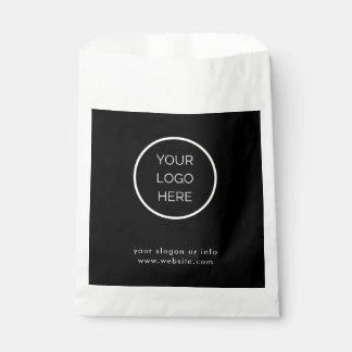 Sachets En Papier Custom Corporate Business Logo Black Paper Favor B