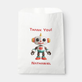 Sachets En Papier Customizable Robot Kids