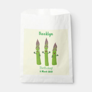 Sachets En Papier Cute asperges chantant un trio végétal dessin anim