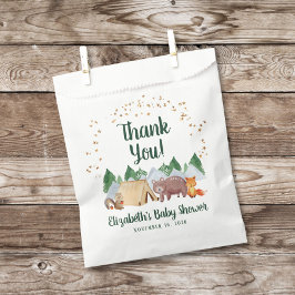 Sachets En Papier Cute Bois Animaux Baby shower Merci