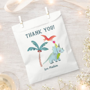 Sachets En Papier Cute Dinosaur Baby shower garçon Merci