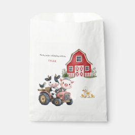 Sachets En Papier Cute Farm Animaux Barnyard fête d'anniversaire