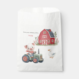 Sachets En Papier Cute Farm Animaux Cochon Barnyard Fête d'anniversa
