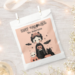 Sachets En Papier Cute Frida Kahlo Pasteloween rose Halloween heureu