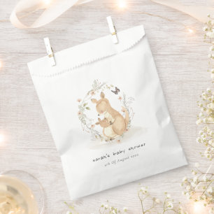 Sachets En Papier Cute Joey Mama Kangaroo Baby shower de couronnes f