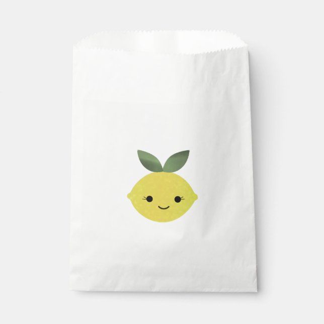 Sachets En Papier Cute Kawaii Lemon (Devant)