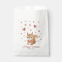 Sachets En Papier Cute Squirrel with Heart Valentine's Day