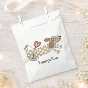 Sachets En Papier Dachshund, chien de saucisse personnalisé