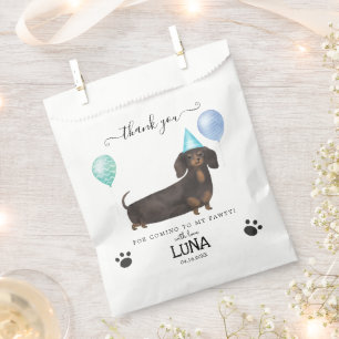 Sachets En Papier Dachshund Merci Chien Treat Party Favoriser les sa