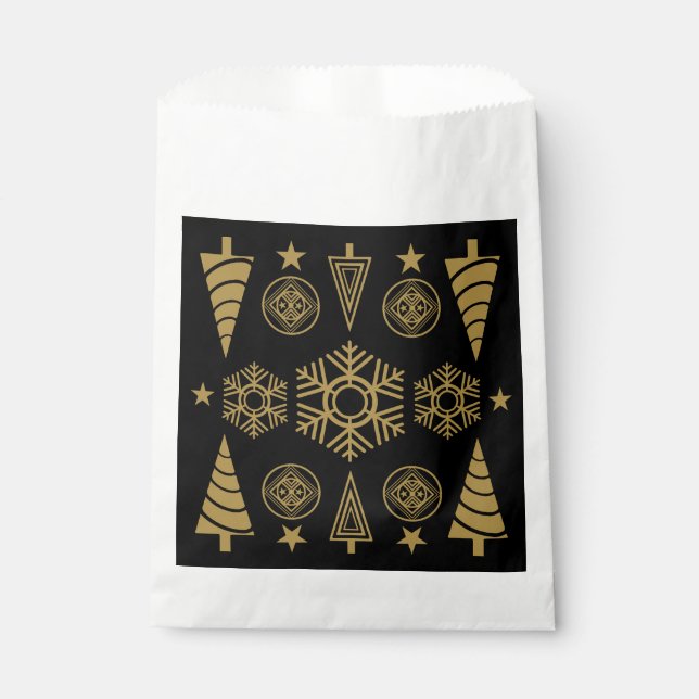 Sachets En Papier Décor de Noël Art Nouveau (Devant)