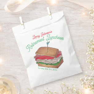 Sachets En Papier Déjeuner de retraite Sandwich club dinde