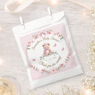 Sachets En Papier Délices Volants : Fleurs et Papillons Bébé