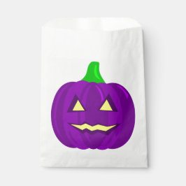 Sachets En Papier déplaisant halloween citrouille violet