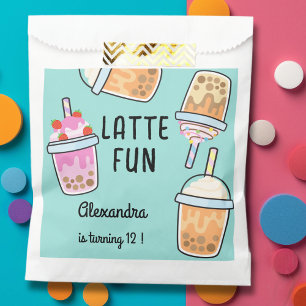Sachets En Papier Dernier plaisir café bobba thé anniversaire