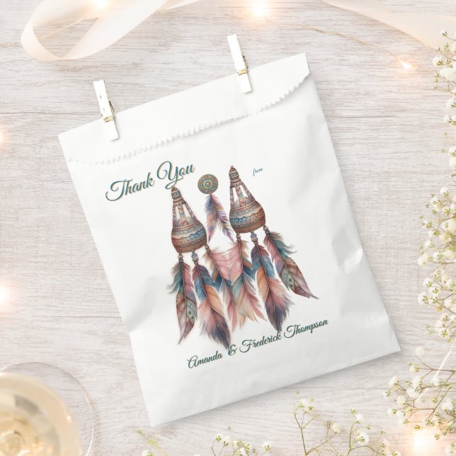 Sachets En Papier Des dragueurs sur le thème bohème (Coupé)