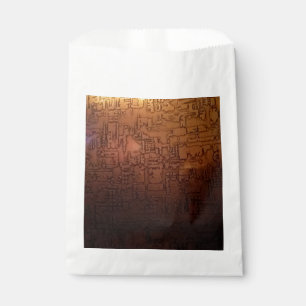 Sachets En Papier dessin couleur bronze 