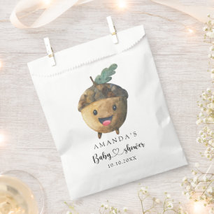 Sachets En Papier Dessin d'automne sur le Baby shower des glands