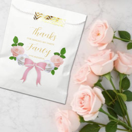 Sachets En Papier Deux Fancy Bow Floral Anniversaire