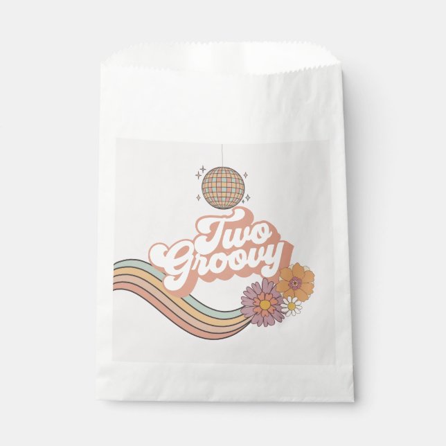 Sachets En Papier Deux fête Super de 2ème anniversaire (Devant)