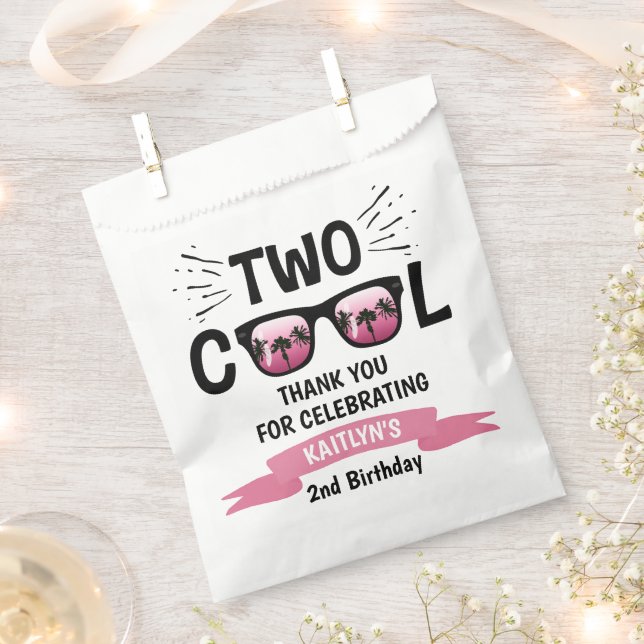 Sachets En Papier Deux filles Cool 2e anniversaire (Coupé)