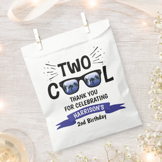 Sachets En Papier Deux garçons Cool 2e anniversaire (Coupé)
