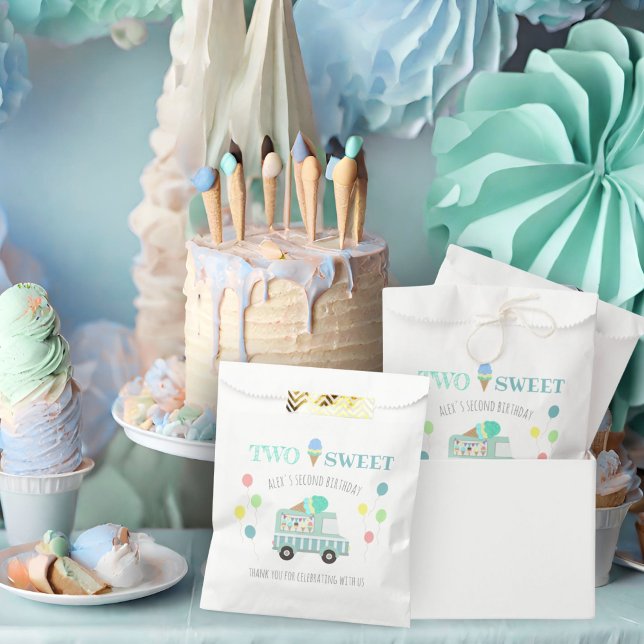 Sachets En Papier Deux glaces douces gâteau d'anniversaire ou un sac (Créateur téléchargé)