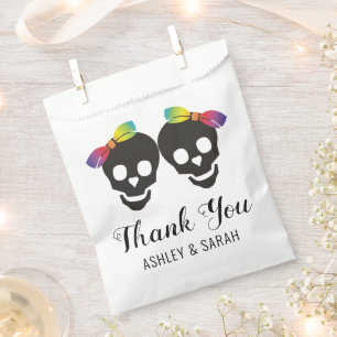 Sachets En Papier Deux mariées et confetti Merci lesbienne mariage