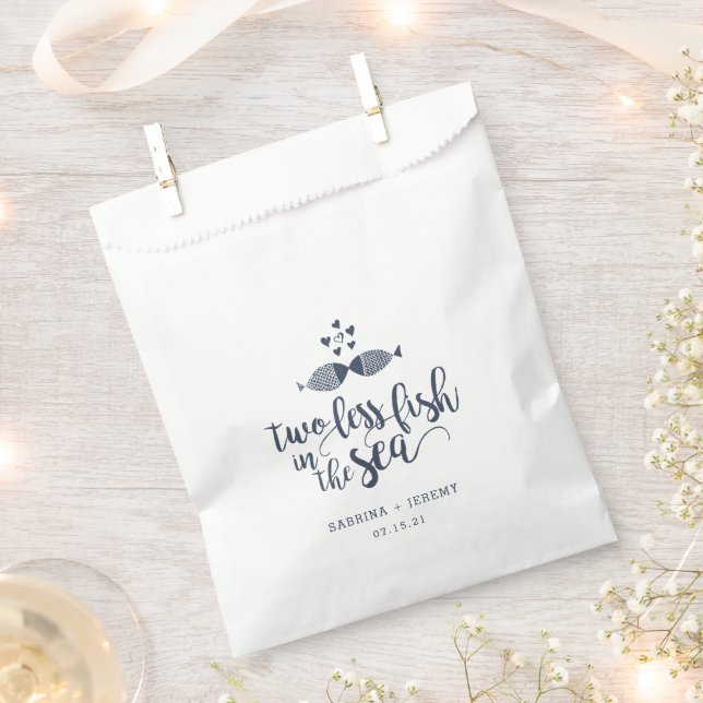 Sachets En Papier Deux si par mer | MARIAGE (Coupé)