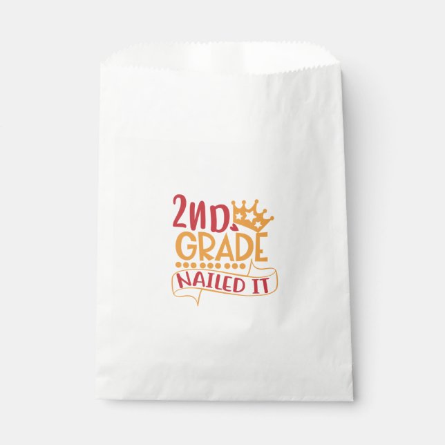 Sachets En Papier Deuxième grade Nail it, 2e grade Fini (Devant)