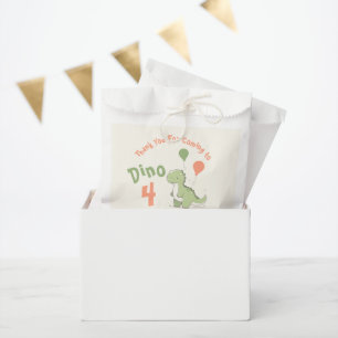 Sachets En Papier Dino Four Dinosaur 4e fête d'anniversaire