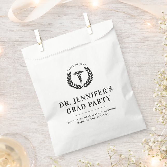 Sachets En Papier Diplôme Médicale moderne personnalisé (Coupé)