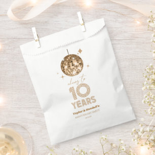 Sachets En Papier Disco 10 ans de fête Mariage