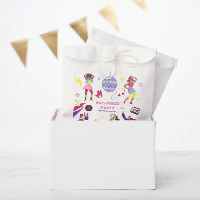 Sachets En Papier Discoball Disco Party Retro 80s super (Créateur téléchargé)