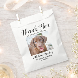 Sachets En Papier Doggie Merci Biscuit Bar Pet Treat Mariage