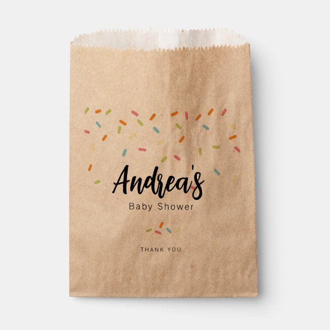 Sachets En Papier Douce Bébé saupoudré (Devant)