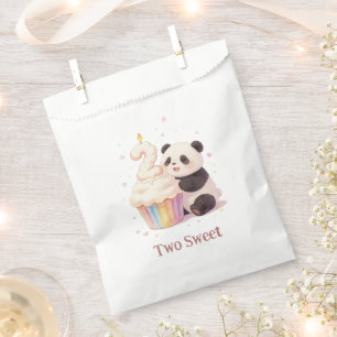 Sachets En Papier Doux Panda Pastel Bébé 2e Anniversaire
