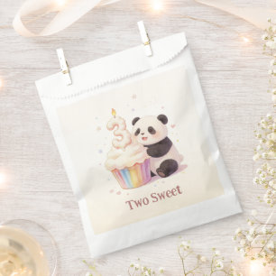 Sachets En Papier Doux Panda Pastel Bébé 3e Anniversaire