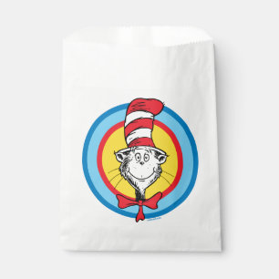 Sachets En Papier Dr. Seuss   Graphisme de tête de Chat dans le Chap