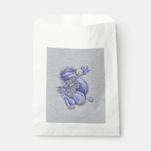Sachets En Papier Dragon bleu
