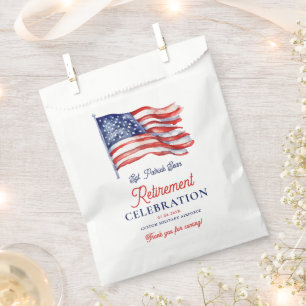 Sachets En Papier Drapeau américain moderne 4 juillet retraite de l'