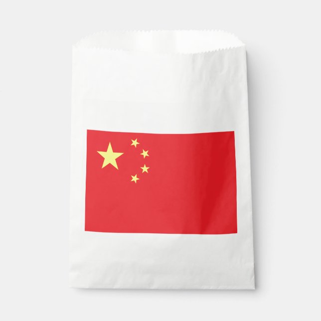 Sachets En Papier Drapeau Chinois (Devant)