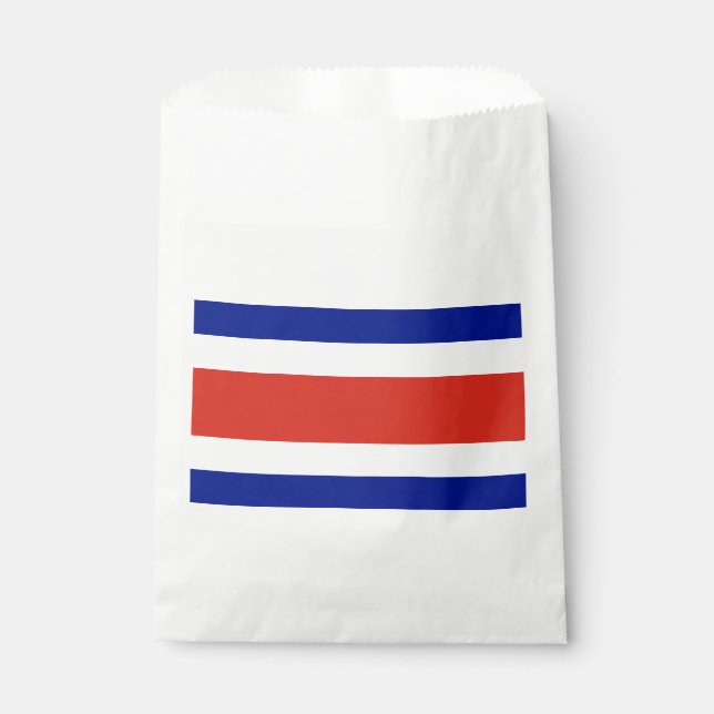 Sachets En Papier Drapeau civil du Costa Rica (Devant)