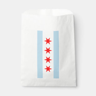 Sachets En Papier Drapeau de Chicago