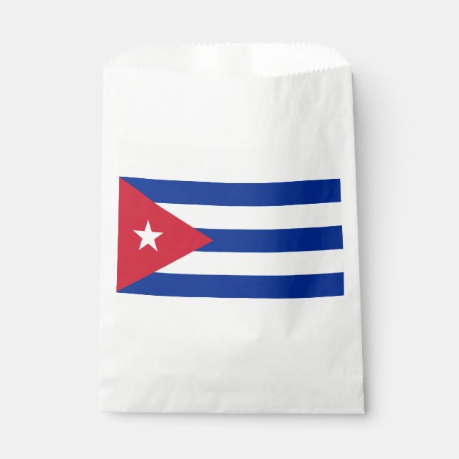 Sachets En Papier Drapeau de Cuba (Devant)