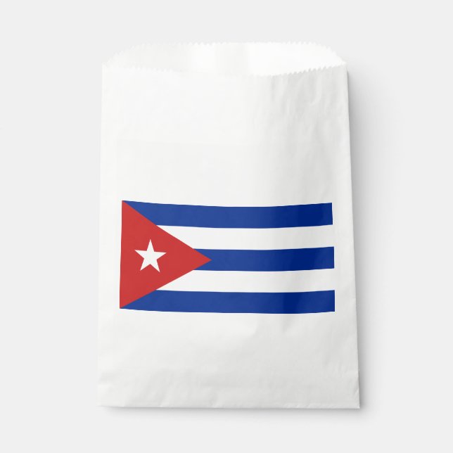 Sachets En Papier Drapeau de Cuba (Devant)
