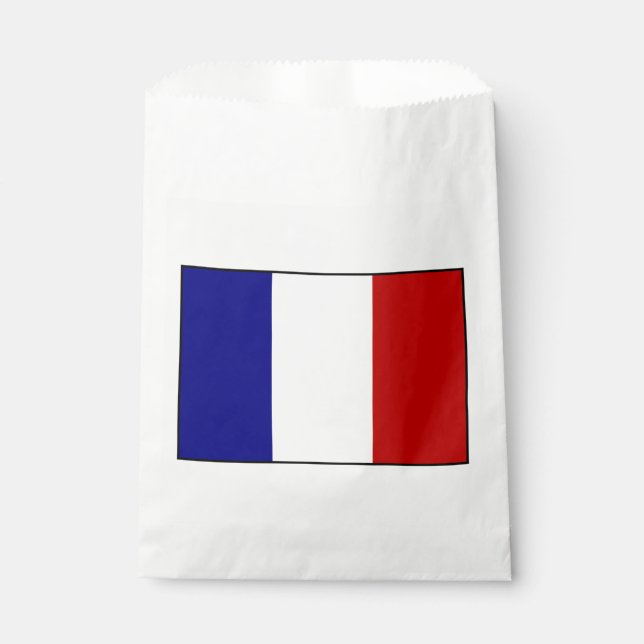 Sachets En Papier Drapeau de France (Devant)